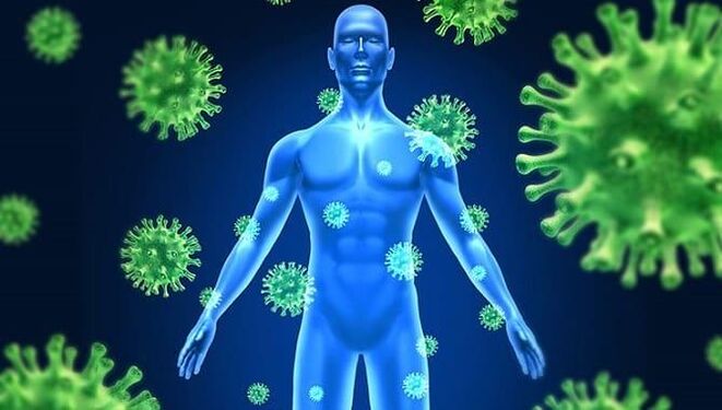 ridotta immunità a causa dei parassiti